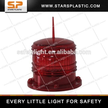 Solar Marine lantern, red/ amber rotating beacon light