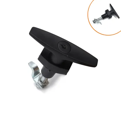T Handle Lock Zinc Alloy Tool Box Garage Door T Lock for Trailer Caravan Canopy