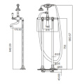 Vanir bath mixer floor-standin