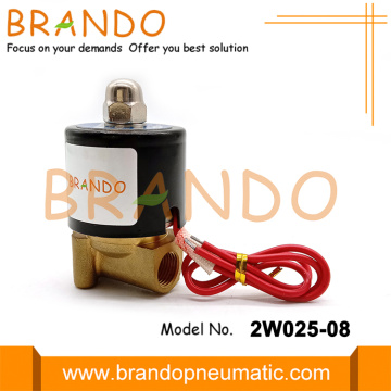 2W025-08 1/4'' 2/2 Way NC Brass Solenoid Valve