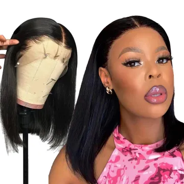 Overnight Delivery Curly Cuticle Aligned Closure Brazilian Bob Virgin Frontal For Black Women Lace Front Human Hair Wigs