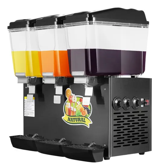 3-cylinder cold and hot mixing beverage machine juice dispenser machine Commercial 3 tank warm&cool blending machine