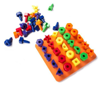 DIY PEG Board Toy Set για την ανάπτυξη του εγκεφάλου των παιδιών και το Montessori Sensory Play