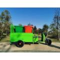 Camioneta de basura eléctrica de cuatro barriles