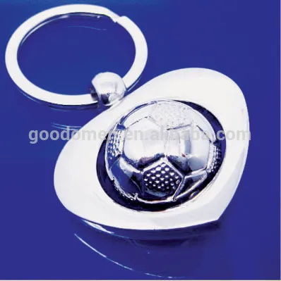 good omen Professional football shape promotion keychain keyring