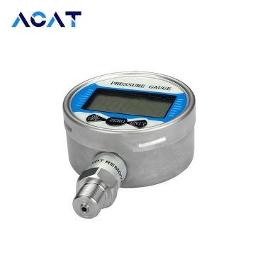 1/4\" PSI Bar MPA KPA Battery Powered Digital Vacuum Pressure Gauge - Bottom Back Mounting
