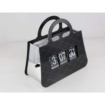 Senhoras Bolsa Engraçado Flip Clock