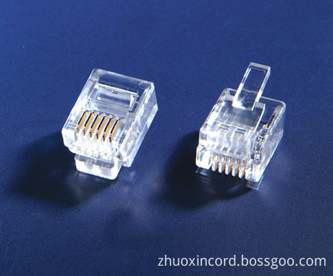 RJ12 P66 Flat Connector