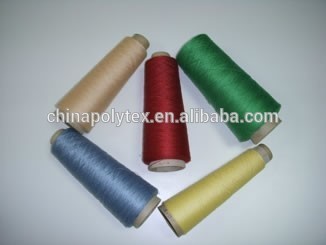 Melange polyester spun yarn 18s to 30s/1 for weaving and knitting