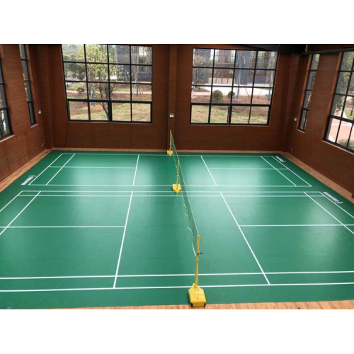 Enlio BWF approved pvc badminton court flooring mat for game