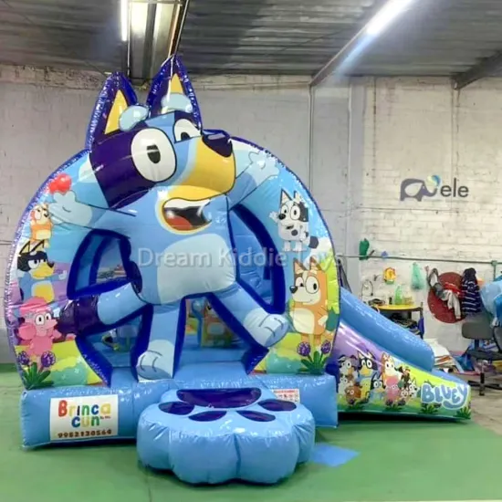 Bluey Kids Inflatable Bounce House with Slide for Party Rentals