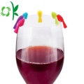 Selos do copo do vinho dos marcadores de identificação do silicone do produto comestível
