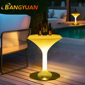 Modern RGB LED Glow Cocktail Table for Events