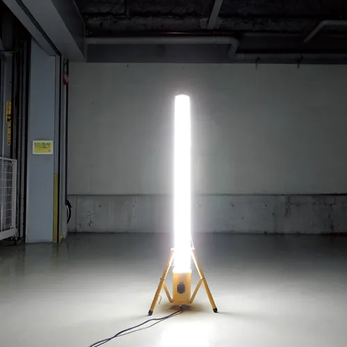 Portable LED Construction Work Light with Tripod - 60W/65W Commercial Electric Explosion Proof