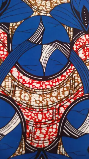 100% Cotton Fabric, Real Wax Print 6