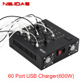 60 ports USB Charger 600W Desktop portable