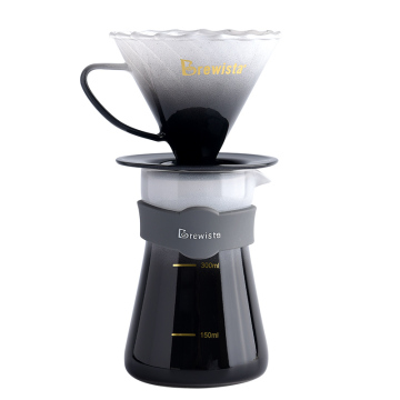 China Factory Personnalise Verser sur barista Accessoires de café en verre Dripper en verre