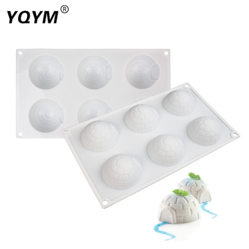 Рождественский снежный мусс Mousse Silicone Cake