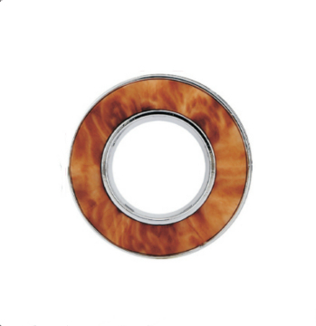 Bright Silver Mahogany Curtain Built-in Silencer Ring