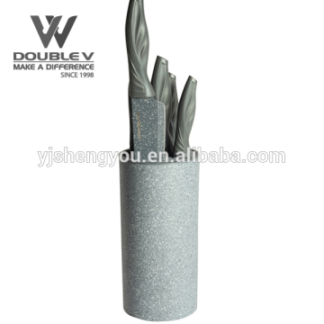 5pc kitchen knife with plastic handle