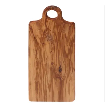 Round handle wood cutting board
