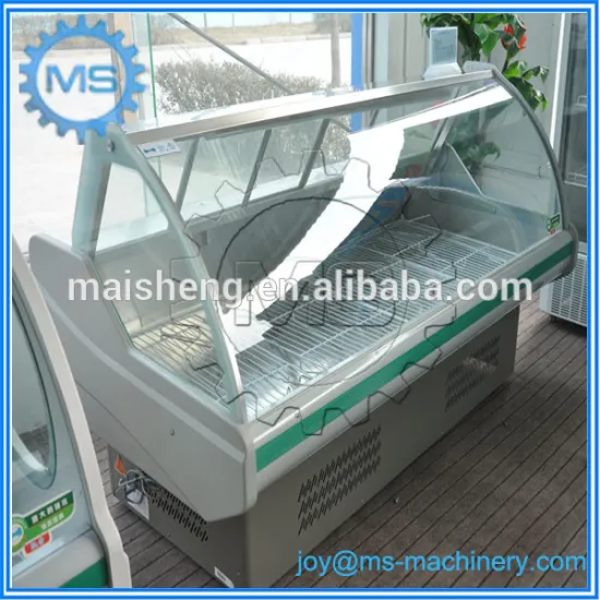 factory supply meat chiller for meat display showcase
