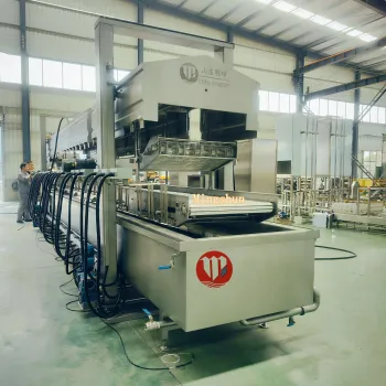 Continuous Conveyor Belt Fryer Machine for Snacks