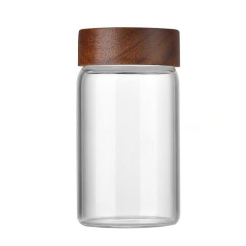 Durable 150ml Glass Bottle with Natural Acacia Lid