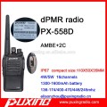 Radio dPMR PX-558D PUXING Custodia ruggy compatta OEM VOX ANI codice identificativo antidroping