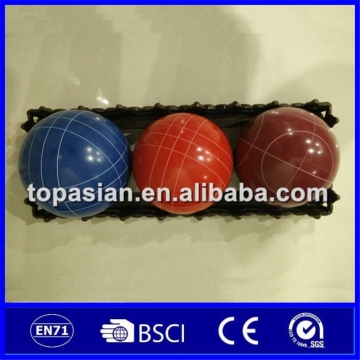 Factory price resin boules petanque bocce game with good quality