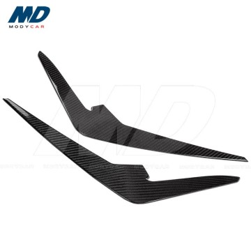 Pt Style Dry Carbon Fiber Front Bumper Canards for 2019-2023 Audi RS6