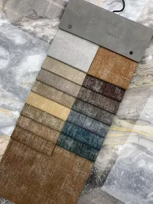 Premium Shimmering Gold Silver Holland Velvet Fabric