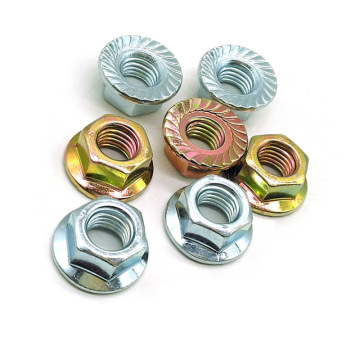 Factory Bed Frame: Chrome Thumb Hex Flange Nuts with Serrations and Acme Threaded Rod Mounting Screws