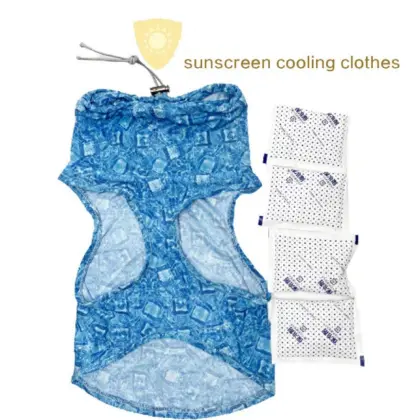 Summer Breathable Sunscreen Pet Vest Dog Clothes