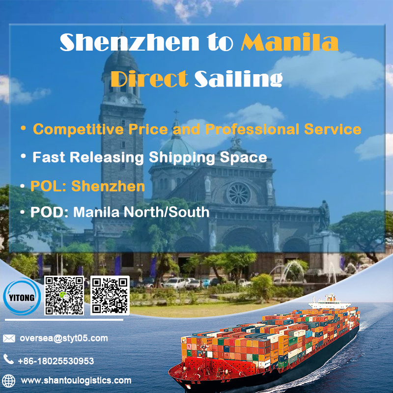 Shenzhen to Manila(Yi Tong Logistics)