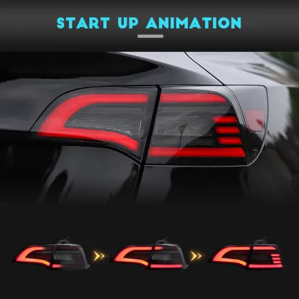 HCMOTIONZ Car Tail Lights For Tesla Model 3 Model Y 2017-2021