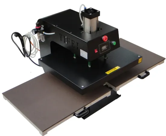 pneumatic auto dual heat press machine