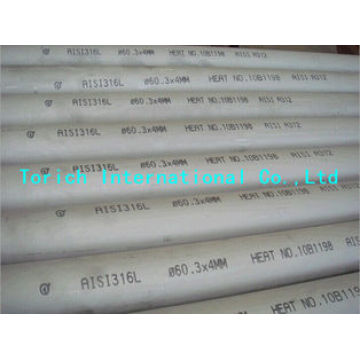 Seamless Circular Stainless Steel Tubes Approved ISO 9001