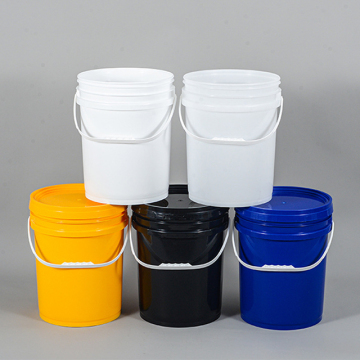 Candy Lemonade Jug Oil Sweet Champagne Milk Beverage Tubs Hot Food Grade Plastic Round Bucket with Handle 250ml for Pickles