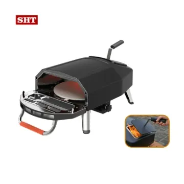 Easily Cleaned 16 Inch Stainless Steel Pizza Maker Gas Burner 60 Seconds Pizza Oven on Grill