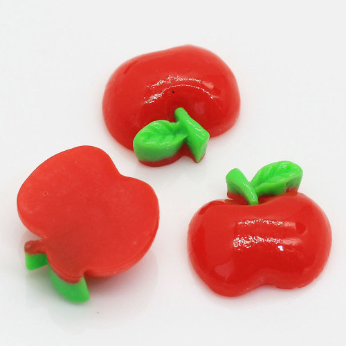 Flat Back Red Fruit Beads Charms Handmade Craft  Decor Slime DIY Toy Ornaments Decoration Jewelry Store Supply