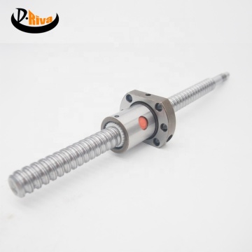 Skru bola RM1605-1000mm dengan kacang bola, bahagian CNC machined akhir 19.69 inci-penyelesaian anti-backlash
