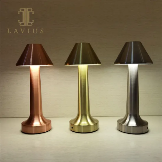 Plating Led Dimmable Usb Charing Restaurant Table Lamp