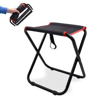 Ultra Light Retractable Folding Camping Stool for Travel and Backpacking
