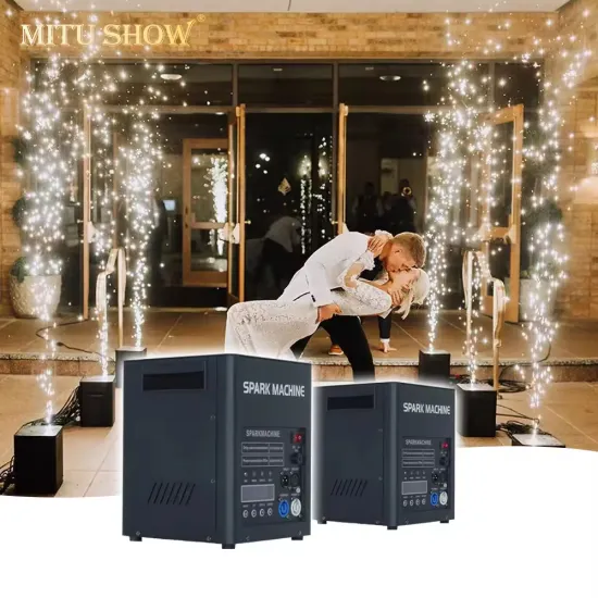 Mitushow Remote DMX512 Control Cold Fireworks 600W Cold Spark Machine for Wedding DJ Party Stage Sparkler