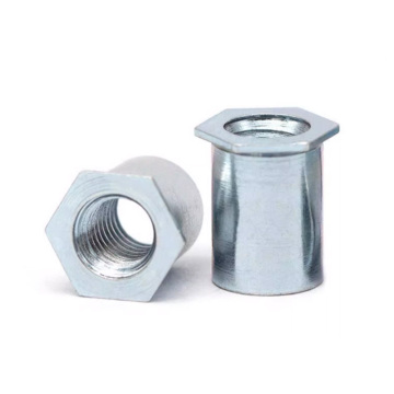 À travers le trou M2-M8 en acier en carbone en acier zinc plaqué autoproclature rivet standoffs avec têtes hexadécimales