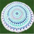 customize printed large round beach towels With Tassel