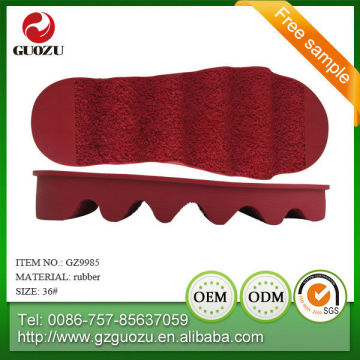 rubber sheet out sole for lady sandal