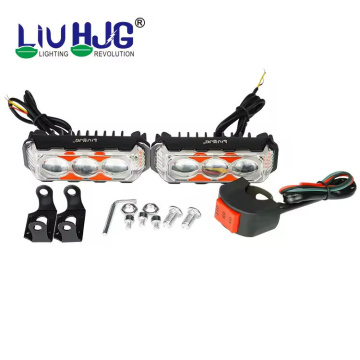 LIUHJG 37W Motorcycle Spotlight 3 LED Fog Light