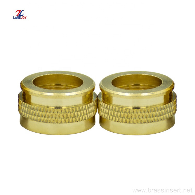 CNC knurled brass insert nut